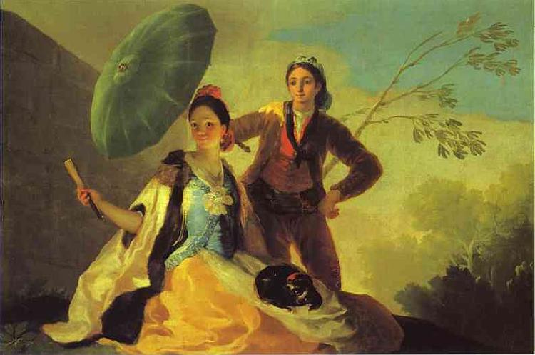 Francisco Jose de Goya The Parasol. Sweden oil painting art